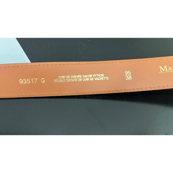 MAISON BOINET PYTHON SKIN FRENCH BELT - Picture 3 of 4